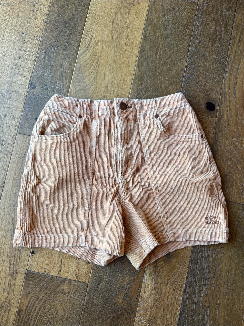 Wrangler Peach Corduroy High-Rise Women's Shorts